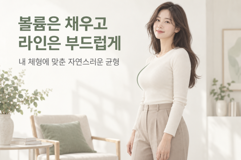 가슴성형, 크게 그러나 티 안 나게